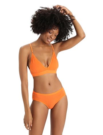 Soutien Gorge Icebreaker Merino Siren Femme Orange | FR 1816LISH